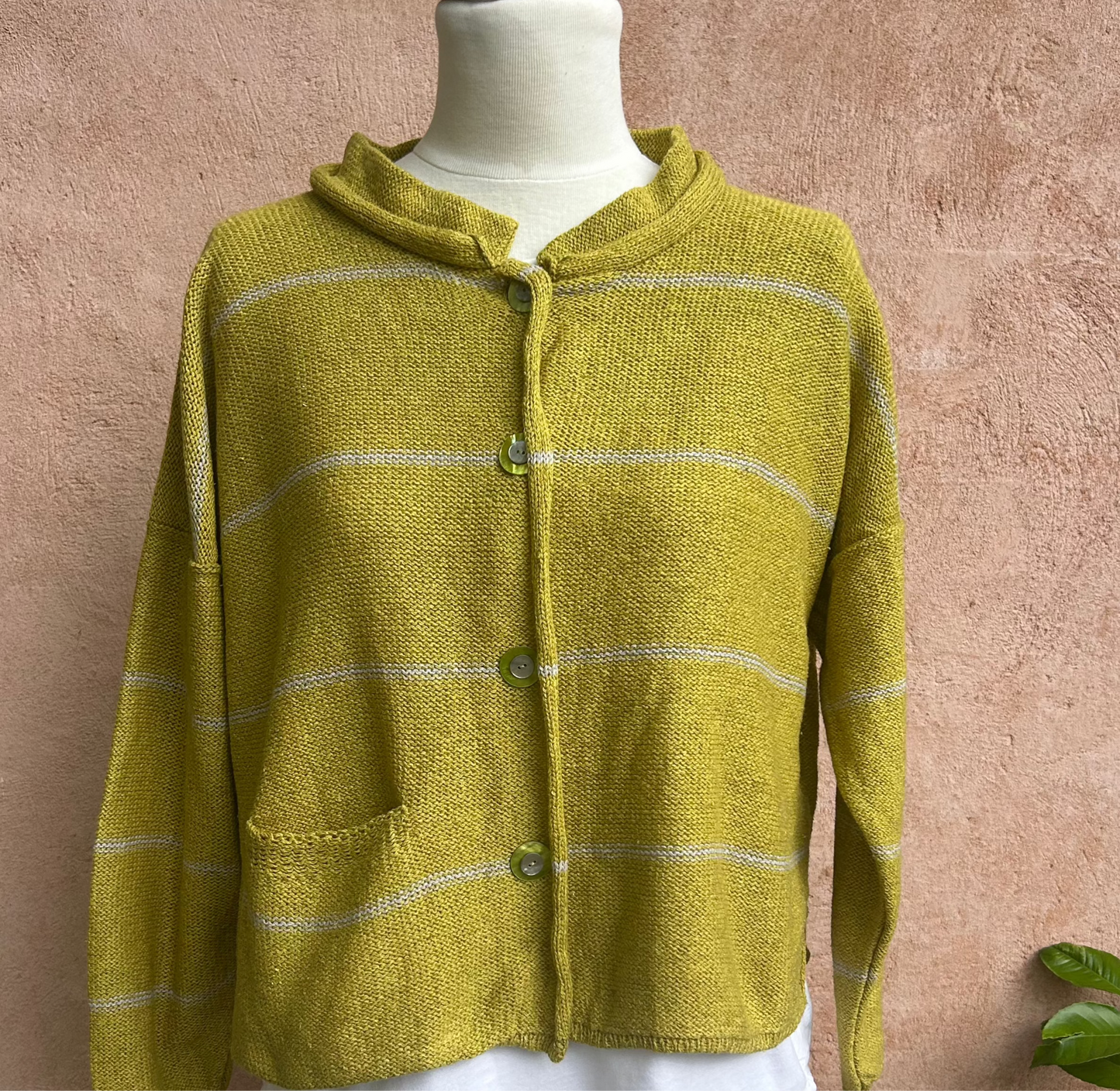 Orkney Hand Knit - Mirage Jacket - Sap/Dove