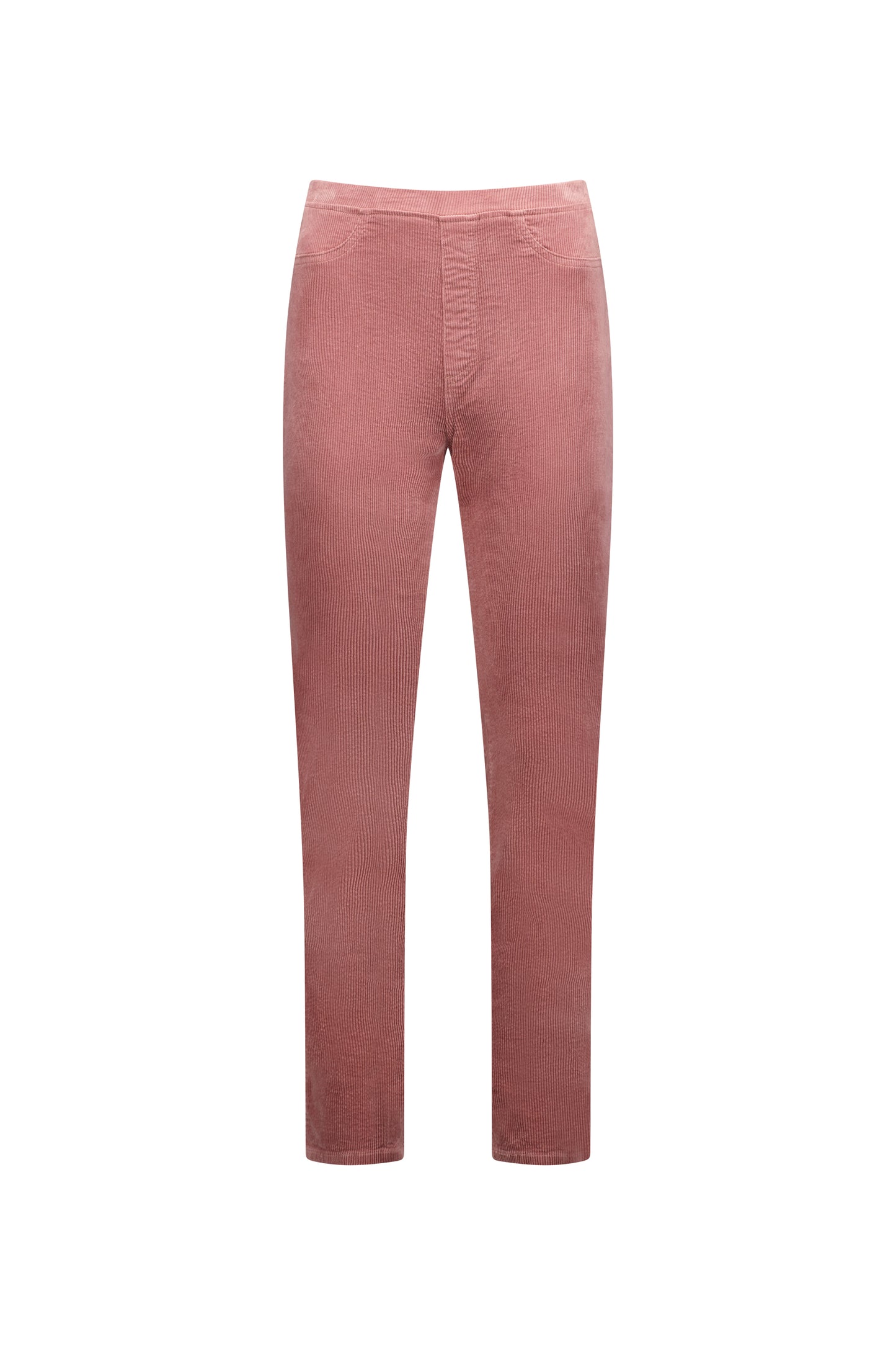 Vassalli's Slim Cord Pants for women in Rose