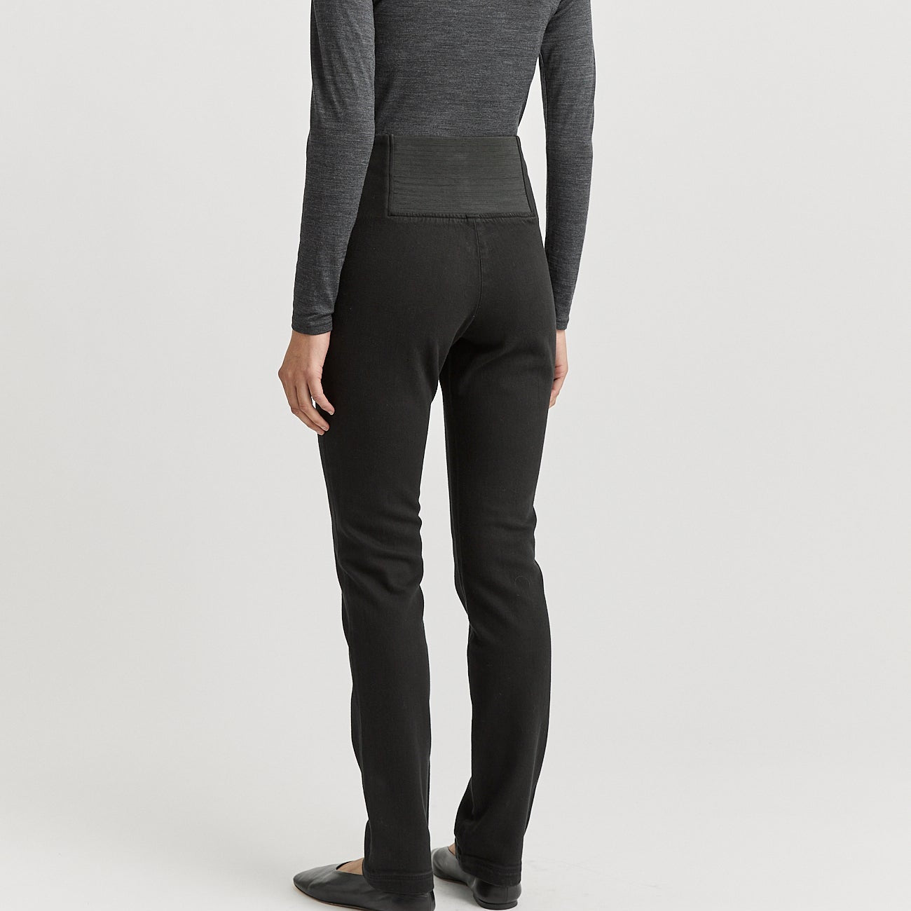 Toorallie merino denim black trousers