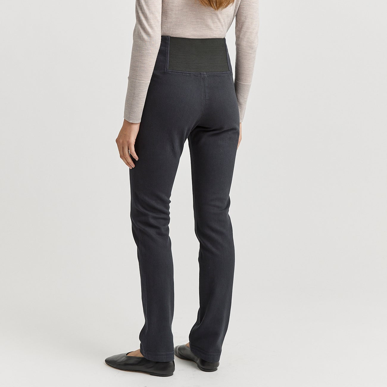 Toorallie merino-denim elastic wast jeans in ink