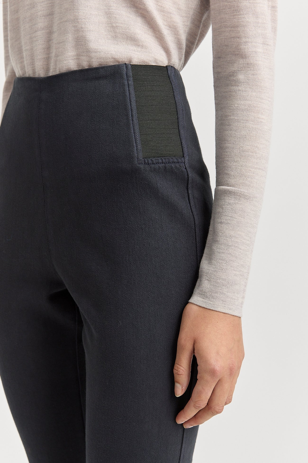 Toorallie merino-denim elastic wast jeans in ink