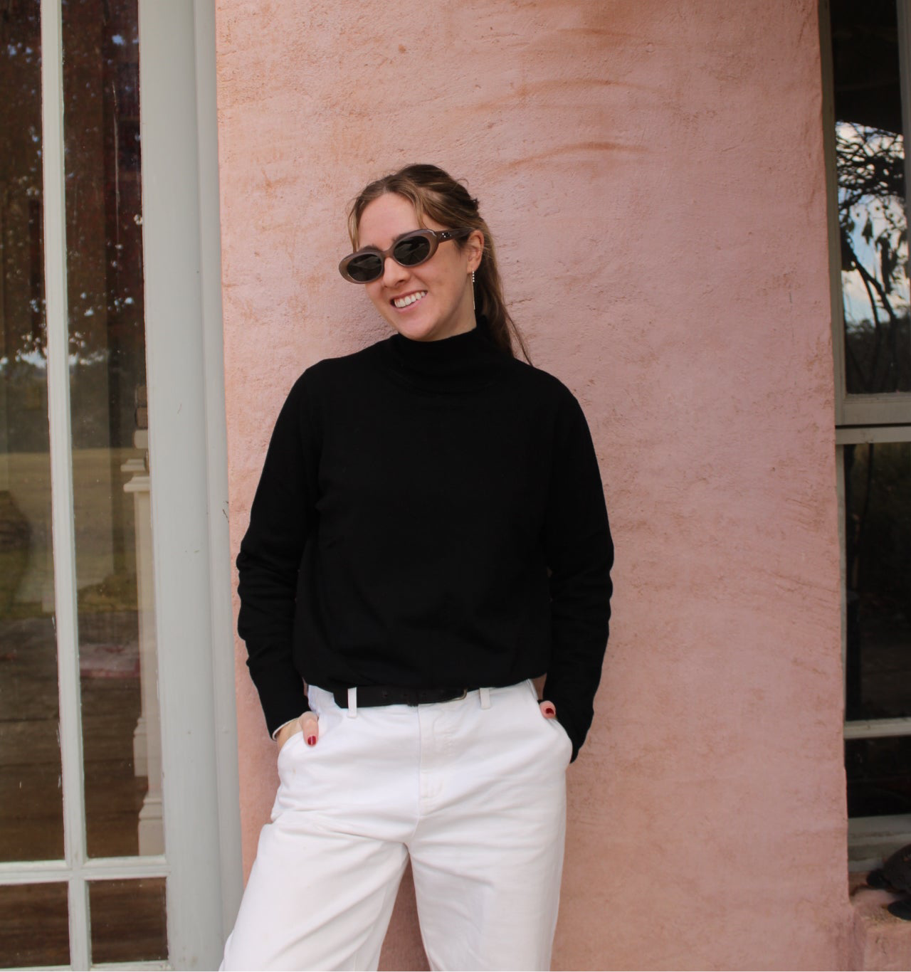 Turtle Neck Tunic - Black