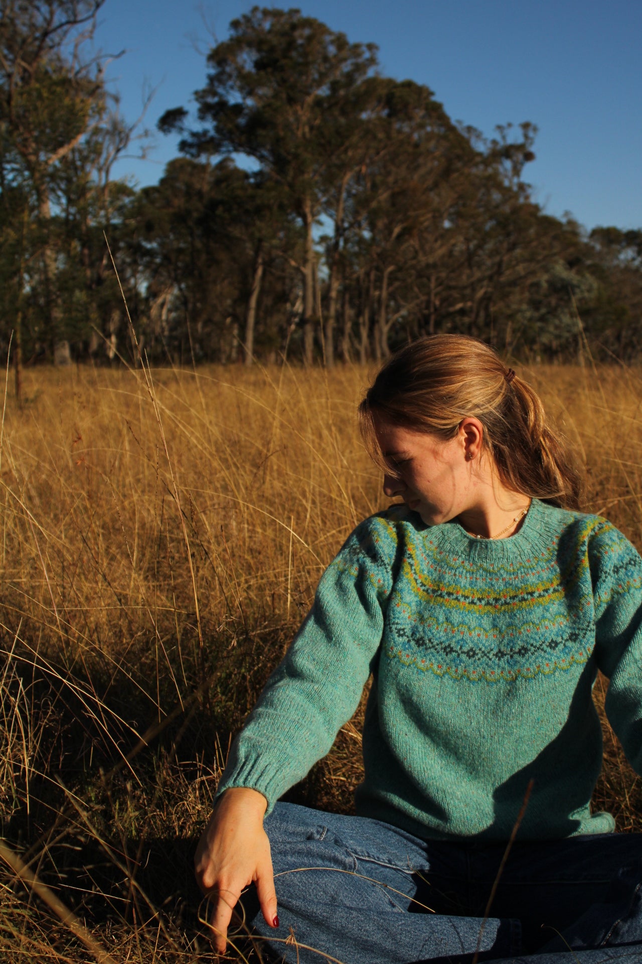Harley of Scotland - Fair Isle Nep Twist Jumper - Uist
