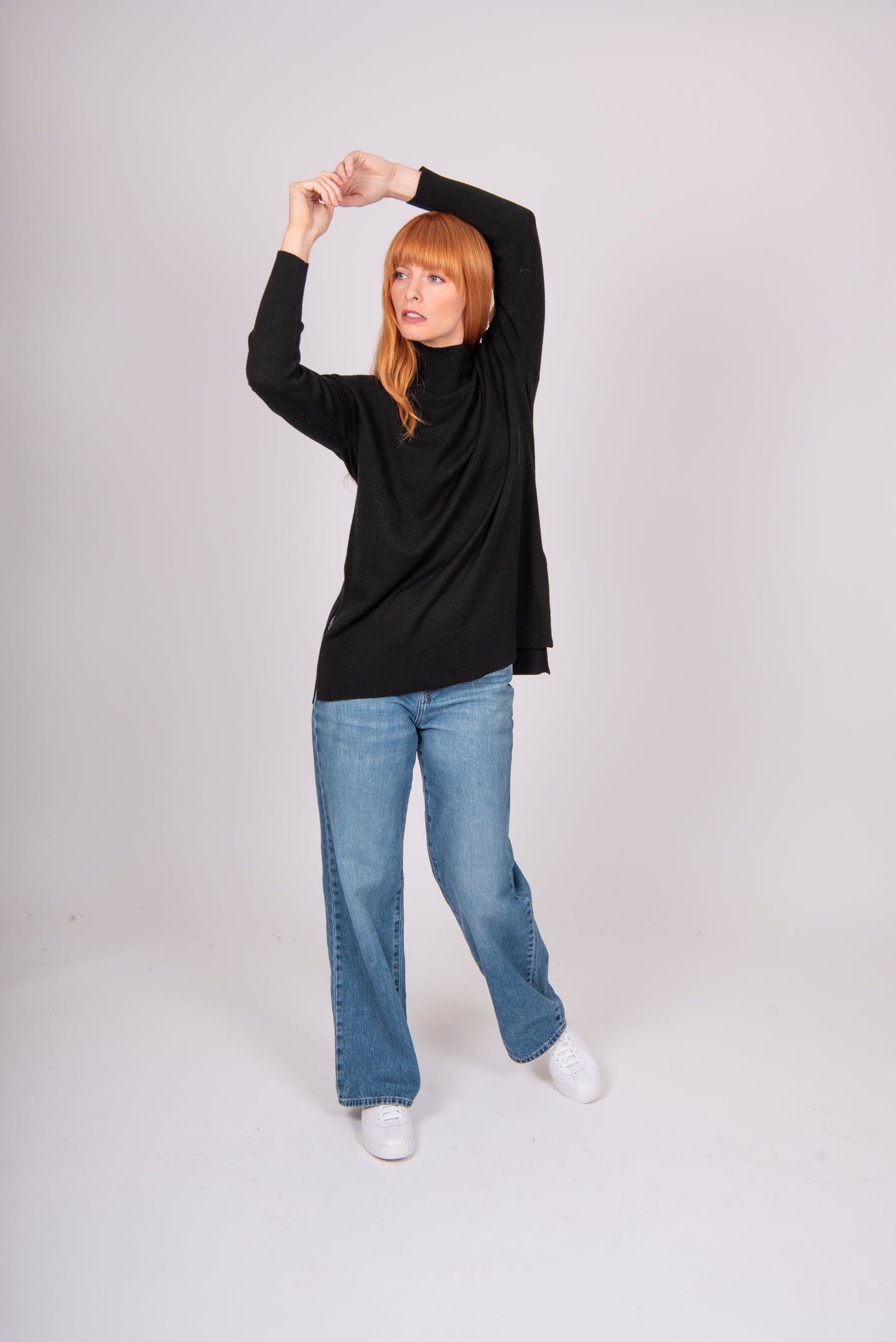 Bridge and Lord's Turtle Neck Tunic in Black for women