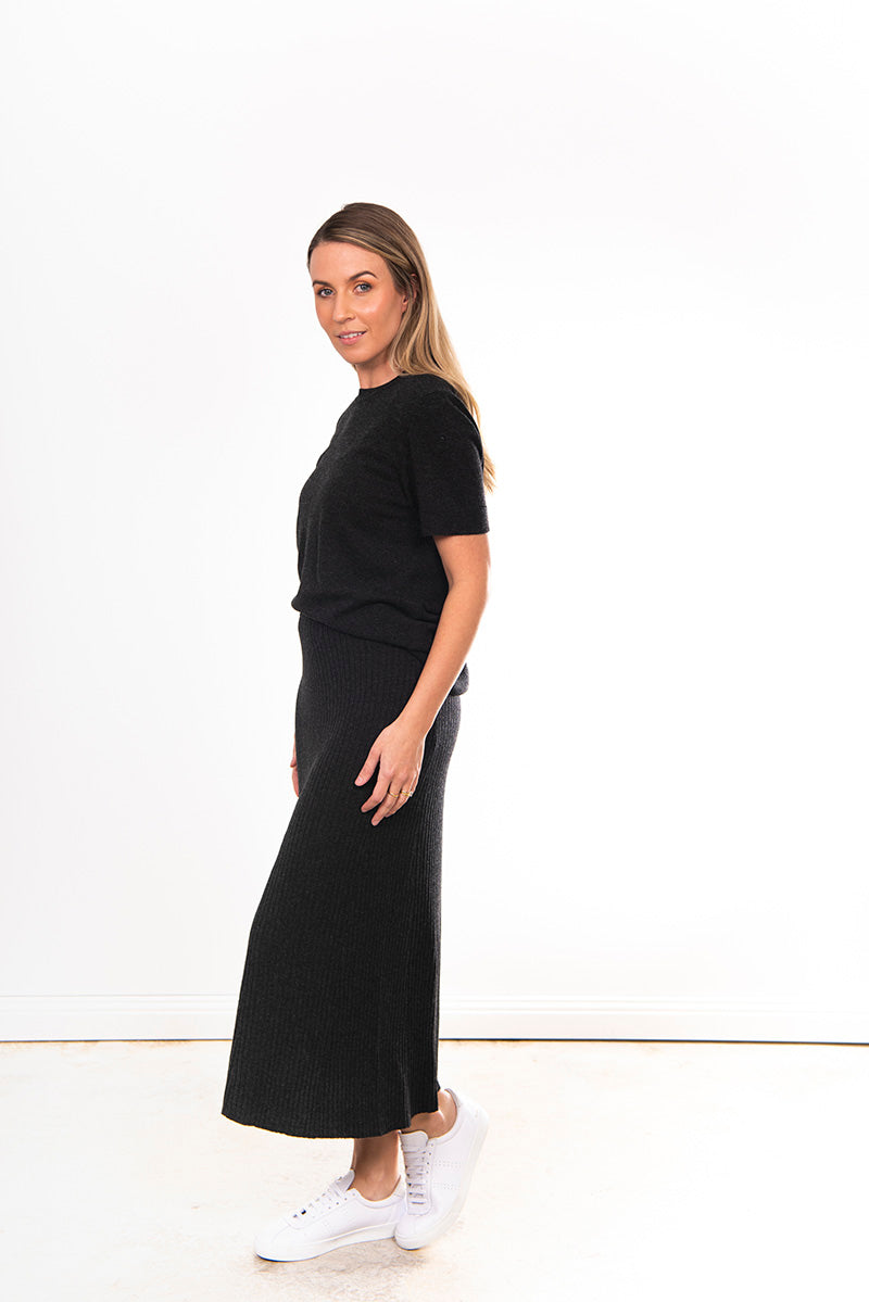 Bridge and Lord Flared Skirt Black for women