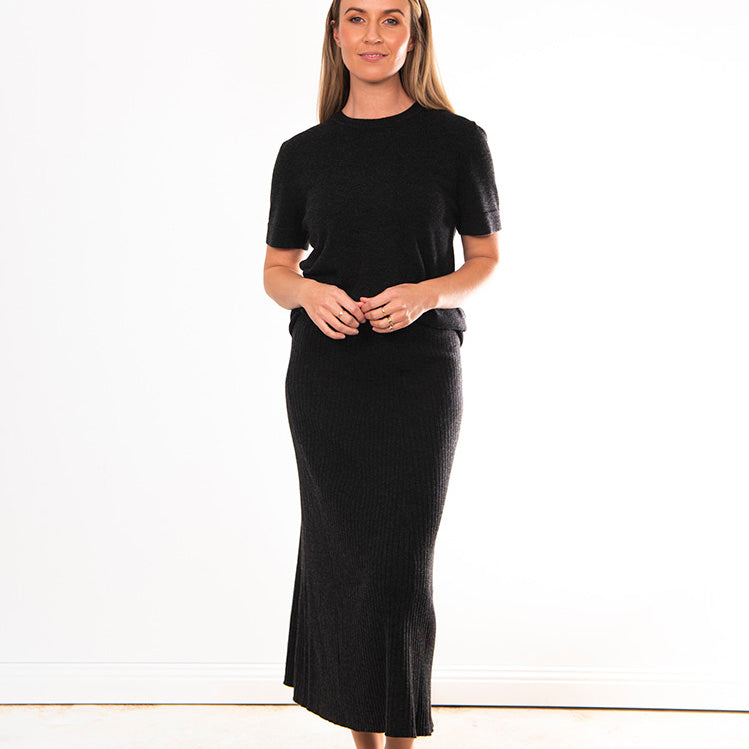 Bridge and Lord Flared Skirt Black for women