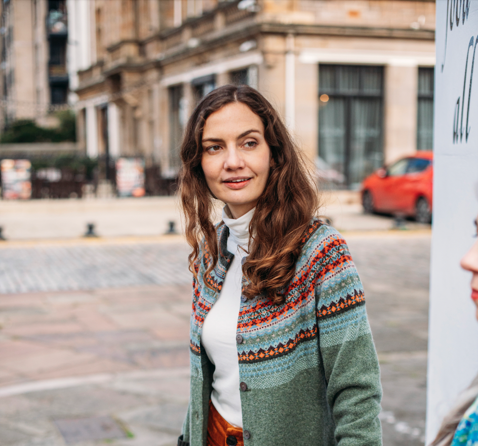 Eribé's Alpine Cardigan in Braemar for women