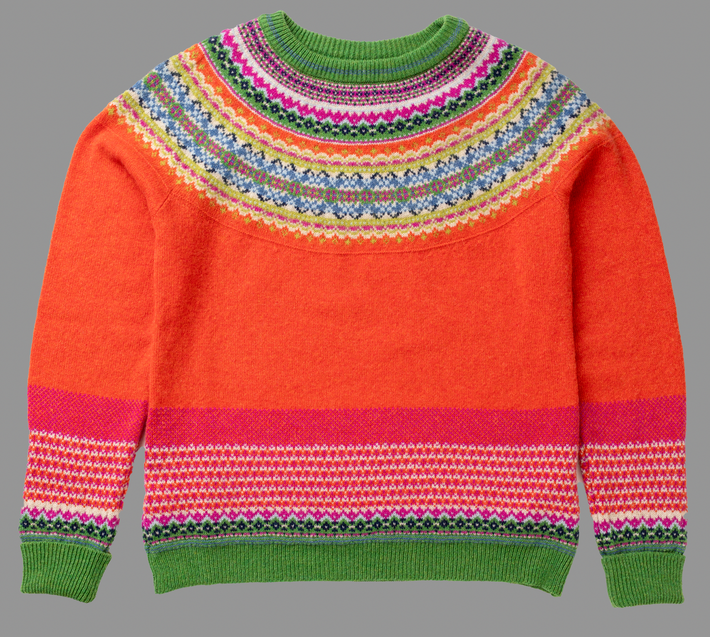 Eribé's Alpine Sweater in Bellarose flat lay