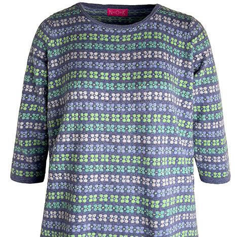 NOK Nature of Knitwear Ella Top in Soft Blue By Charlotte Mansted