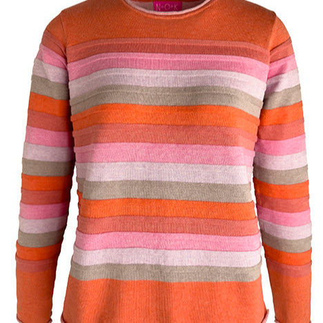 NOK Nature of Knitwear Forest Top in Bright red by Charlotte Mansted