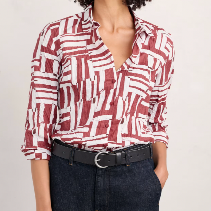SEASALT's Larissa Shirt in Dune Fence Umber