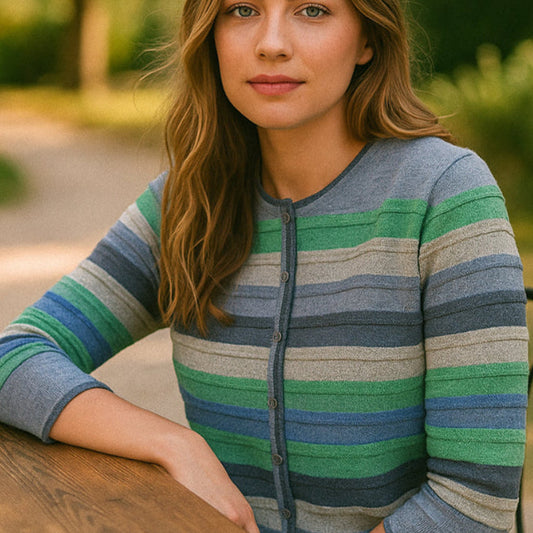 NOK by Charlotte Mansted Fomo Cardigan in Blue