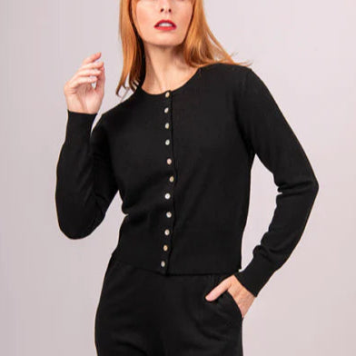 Bridge and Lord Cropped cardigan in Back