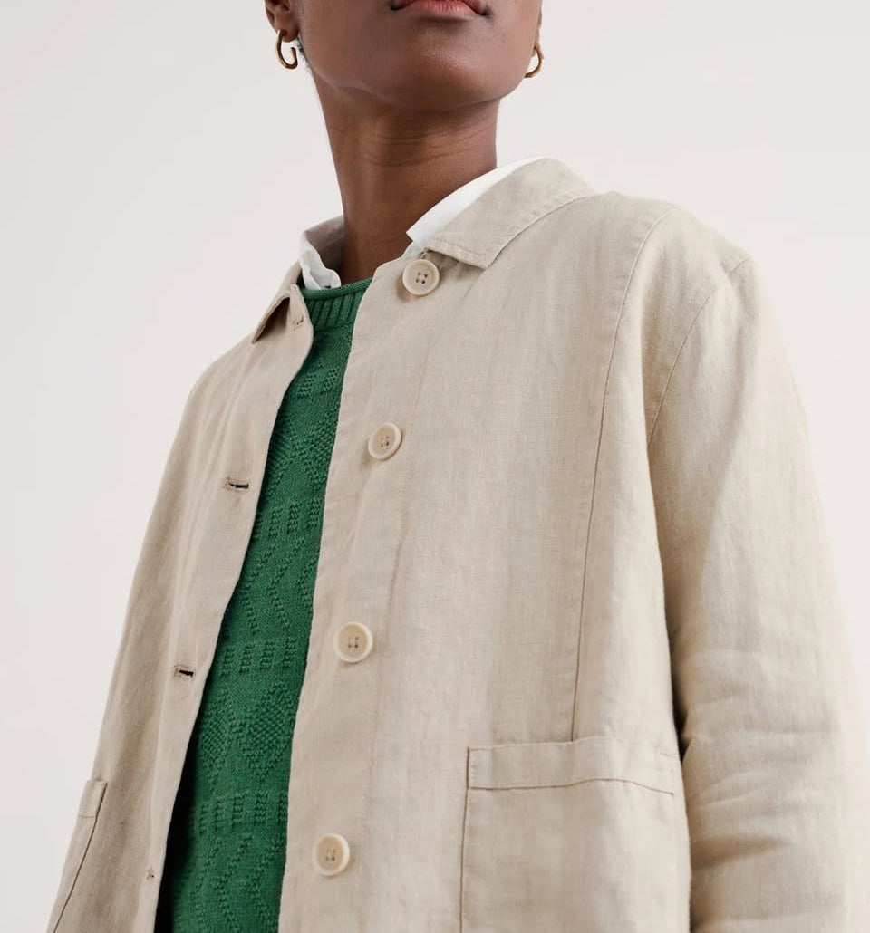 Arame Linen Jacket - Whelk