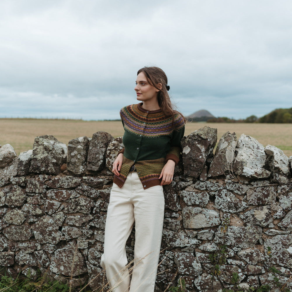 Eribe Alpine Cardigan in Thistle