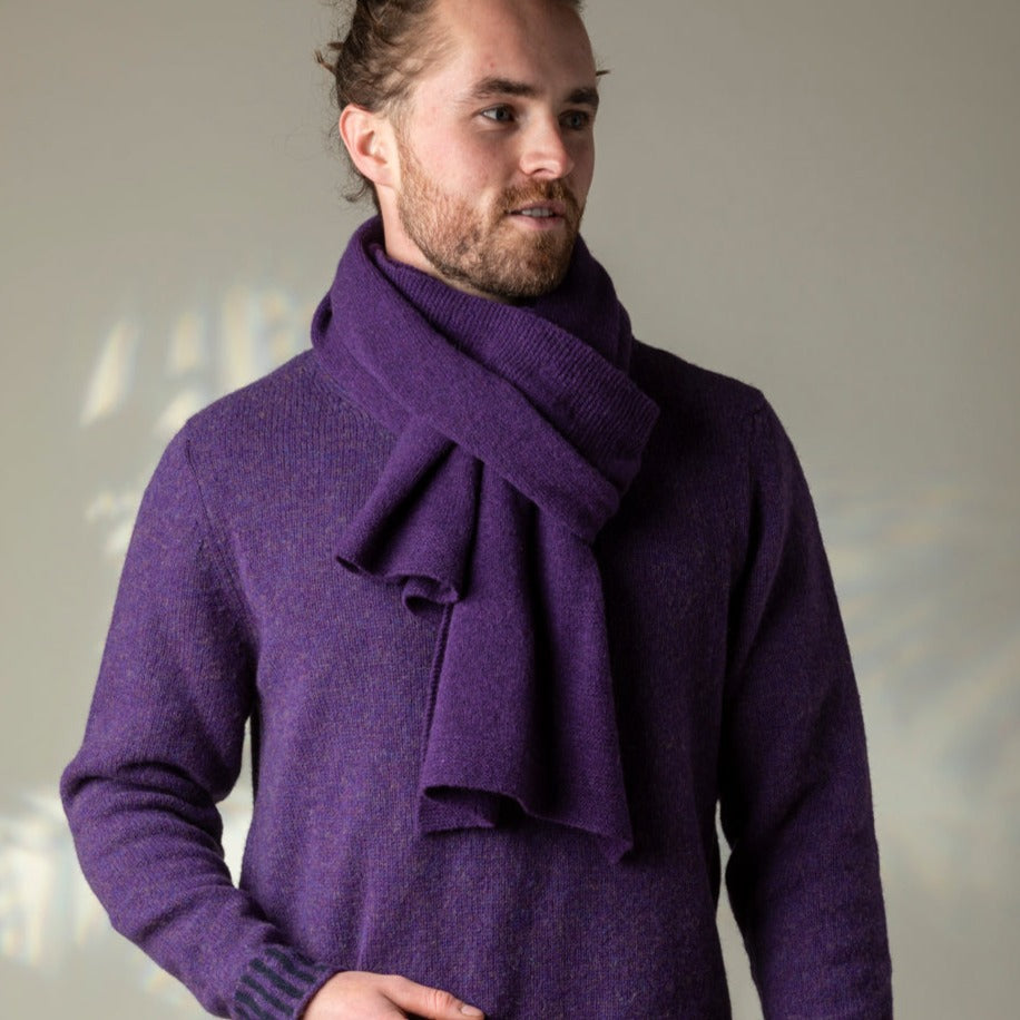 Eribe's Corry Scarf in Aubergine purple
