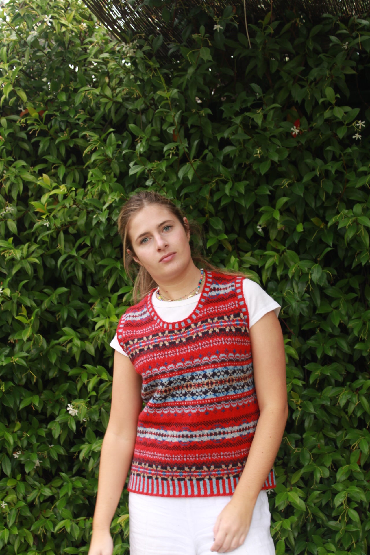 Eribe's Westray Vest in Poppy for women