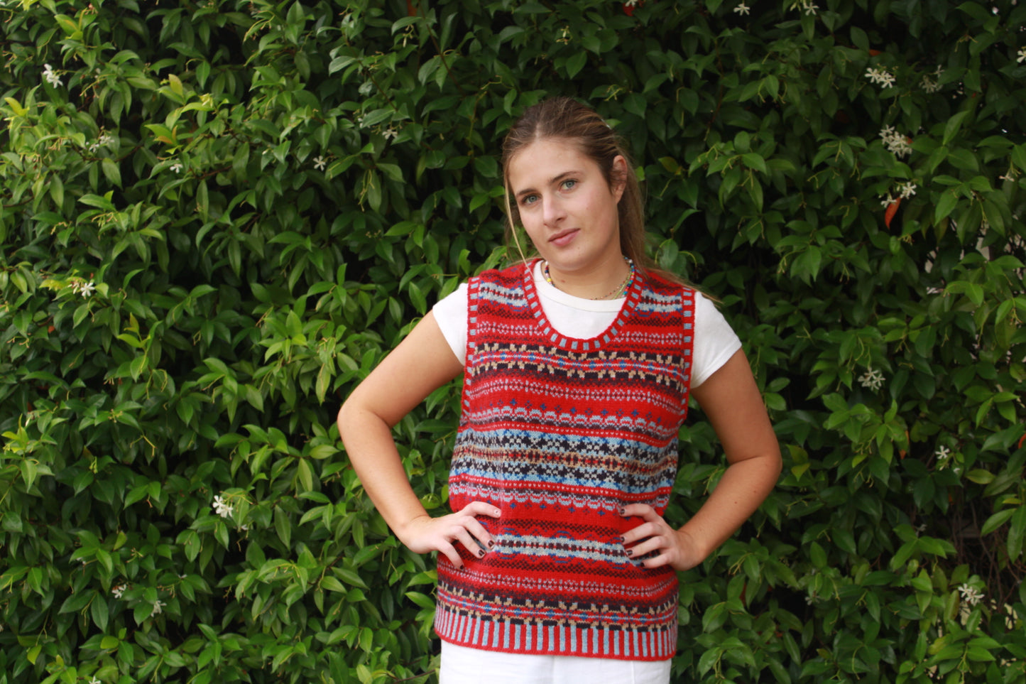 Eribe's Westray Vest in Poppy for women