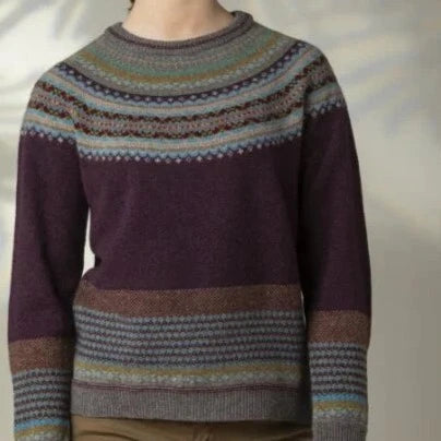 Eribe Fair Isle Knitwear. Alpine Sweater in Esmeralda.