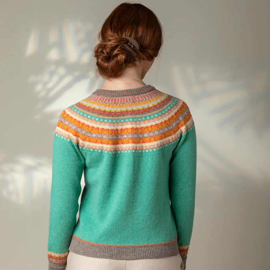 Eribe Scottish Fair Isle knitwear. Alpine cardigan in Katie Morag.