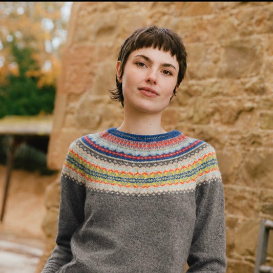 Eribe Alpine sweater Charm. Scxottish knitwear.