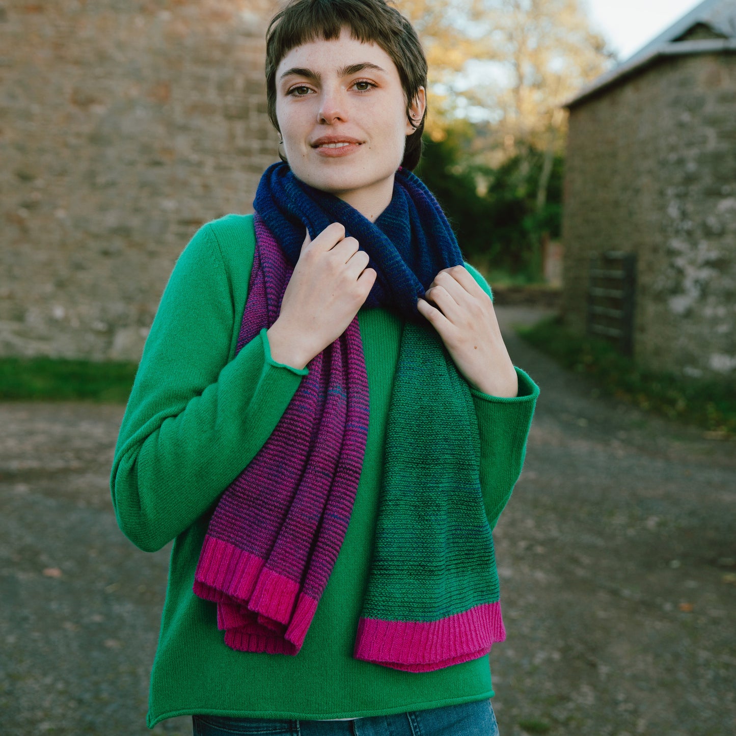 Eribe Treeline Wrap in Honesty. Quality Wool.