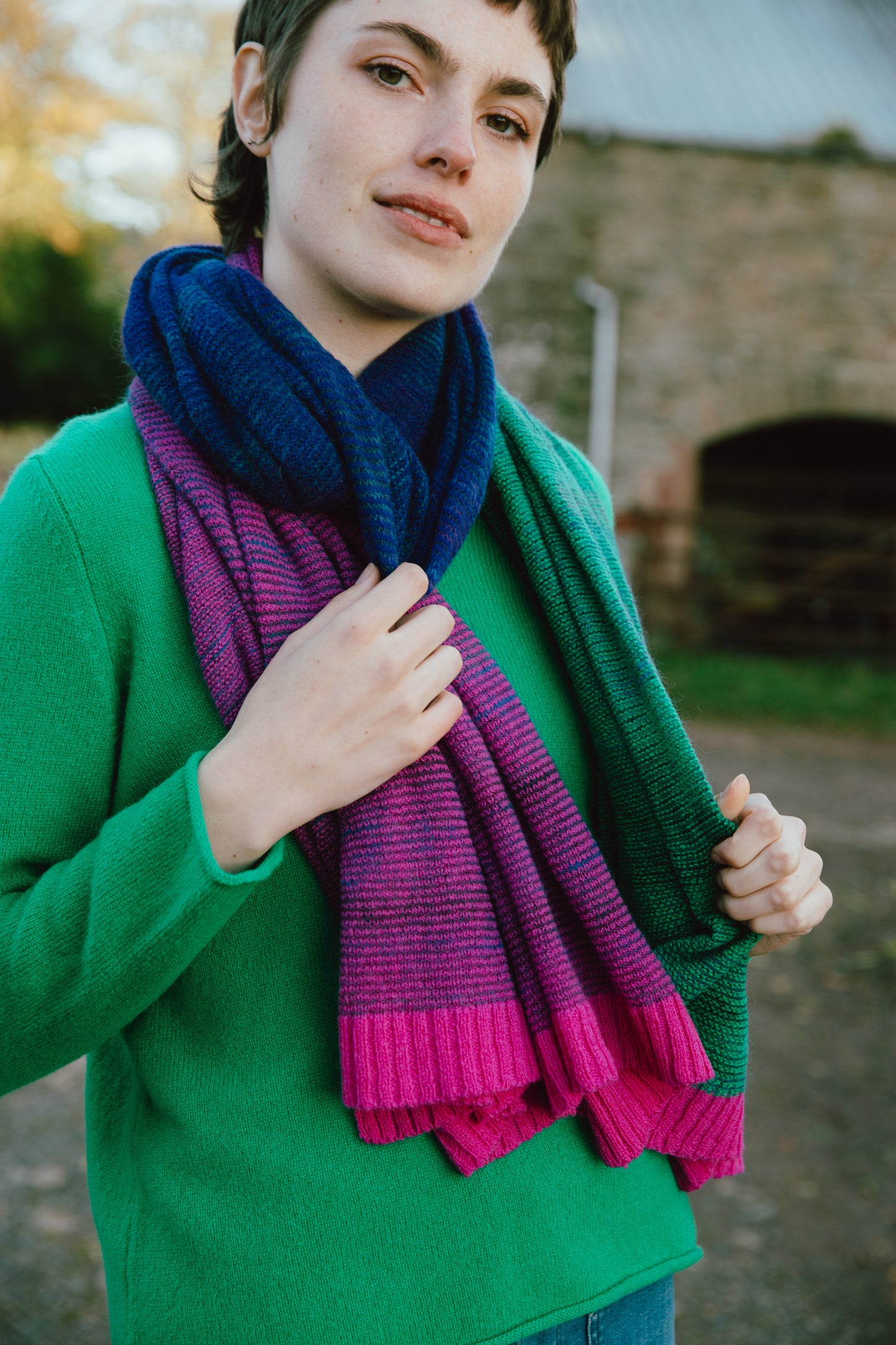 Eribe Treeline in Honesty. Quality Woollen Knitwear