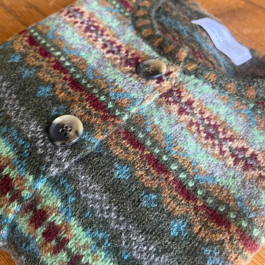 Eribe Womens fairisle wollen cardigan