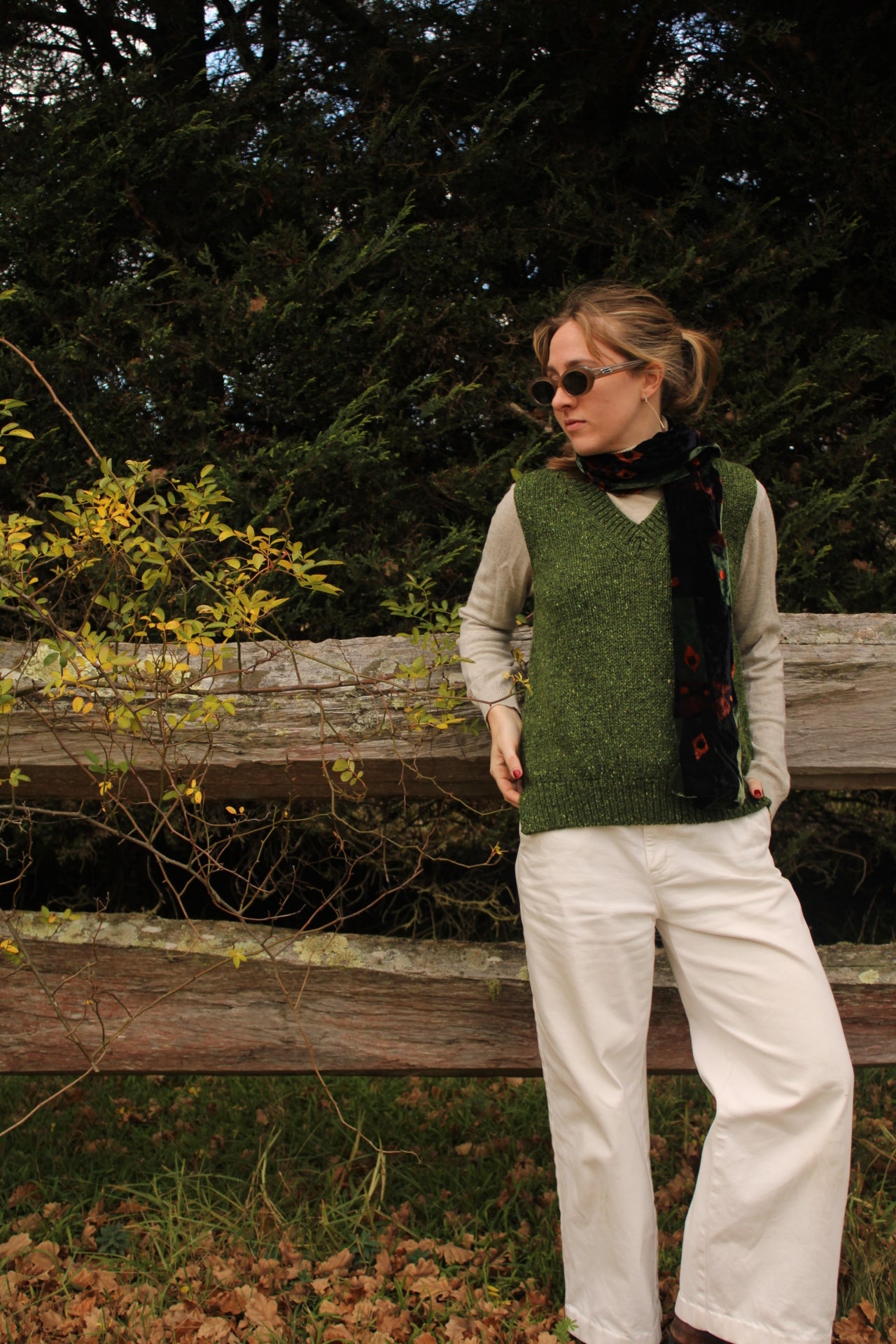 Vee Neck Vest - Shamrock