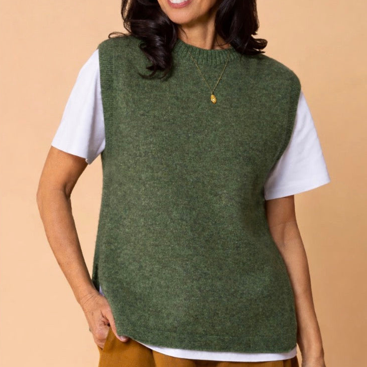Noble Wilde - Possum Kowhai Vest - Jungle