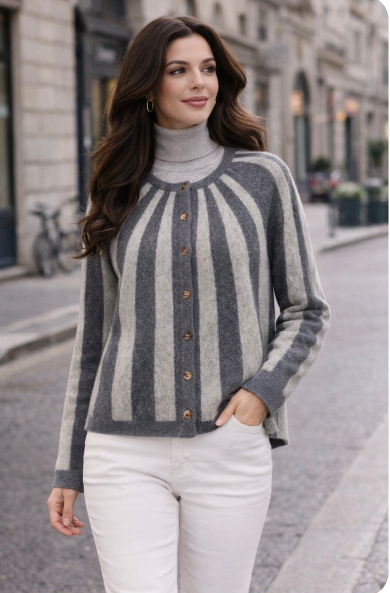 Mansted - Cindel Cardigan - Mercury