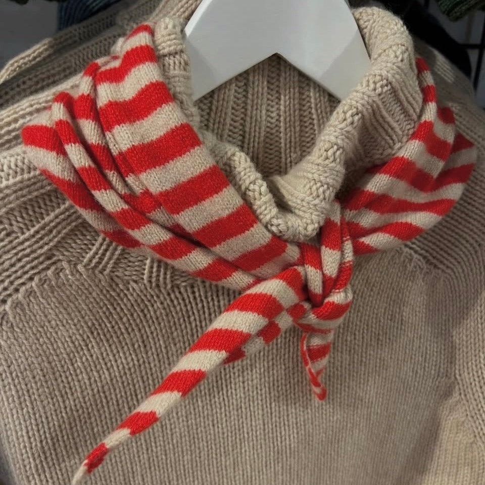 Harley of Scotland - Chunky Roll Neck Jumper - Oatmeal