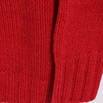 Womens woollen sweater in red