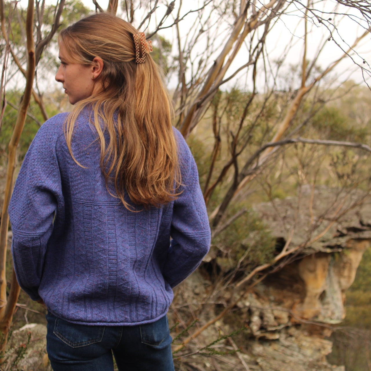 Quality knitwear from harley of Scotland. Aran knitting, 100% wool.