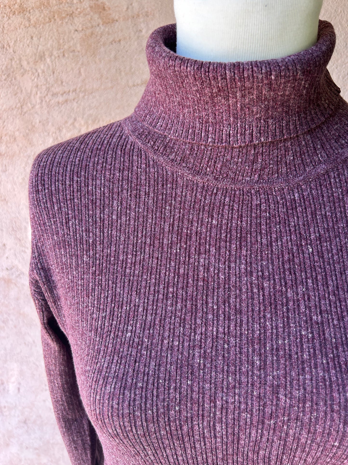 Mansted - Tilda Ribbed Skivvy - Plum