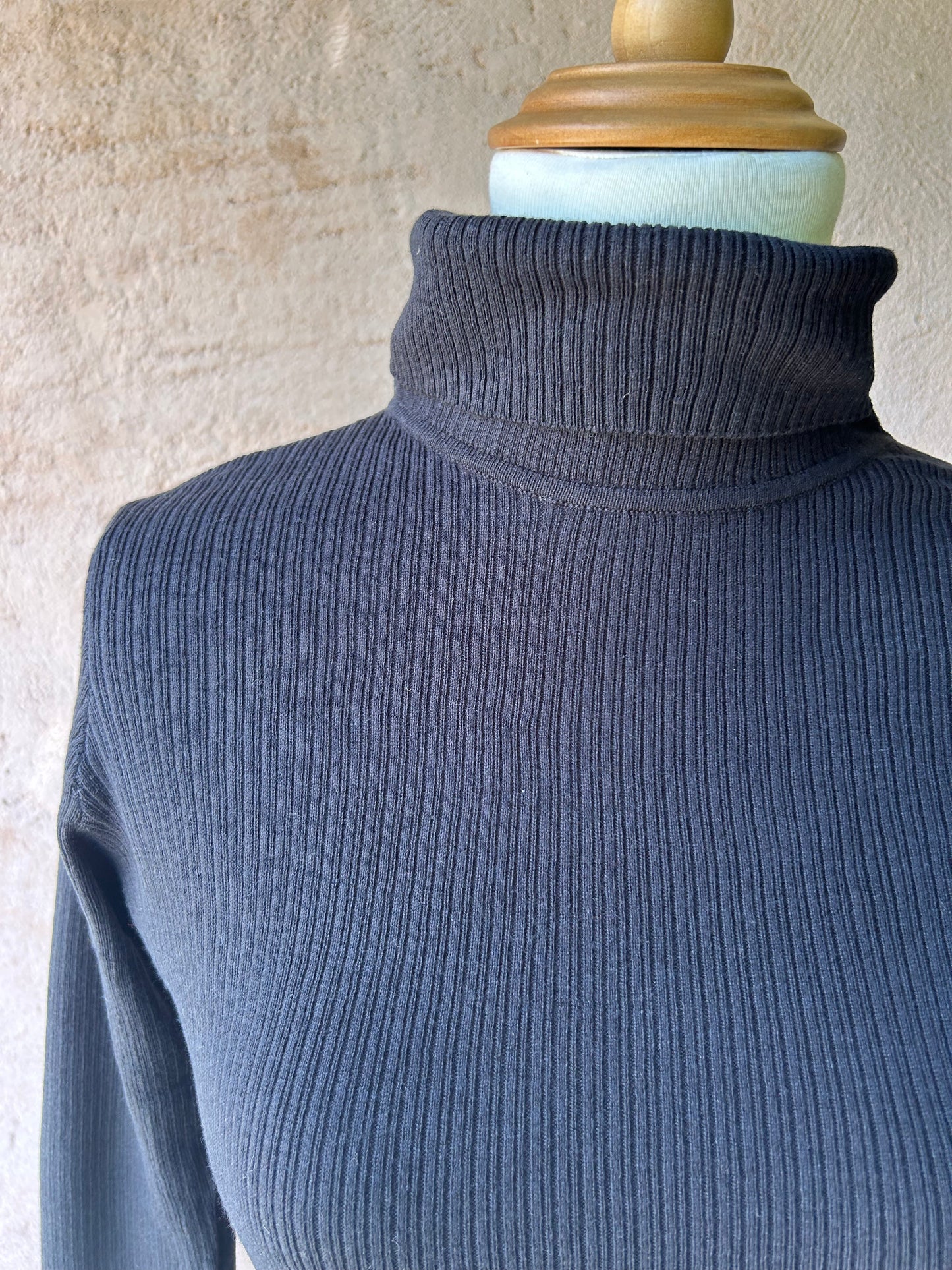 Mansted - Tilda Ribbed Skivvy -Black