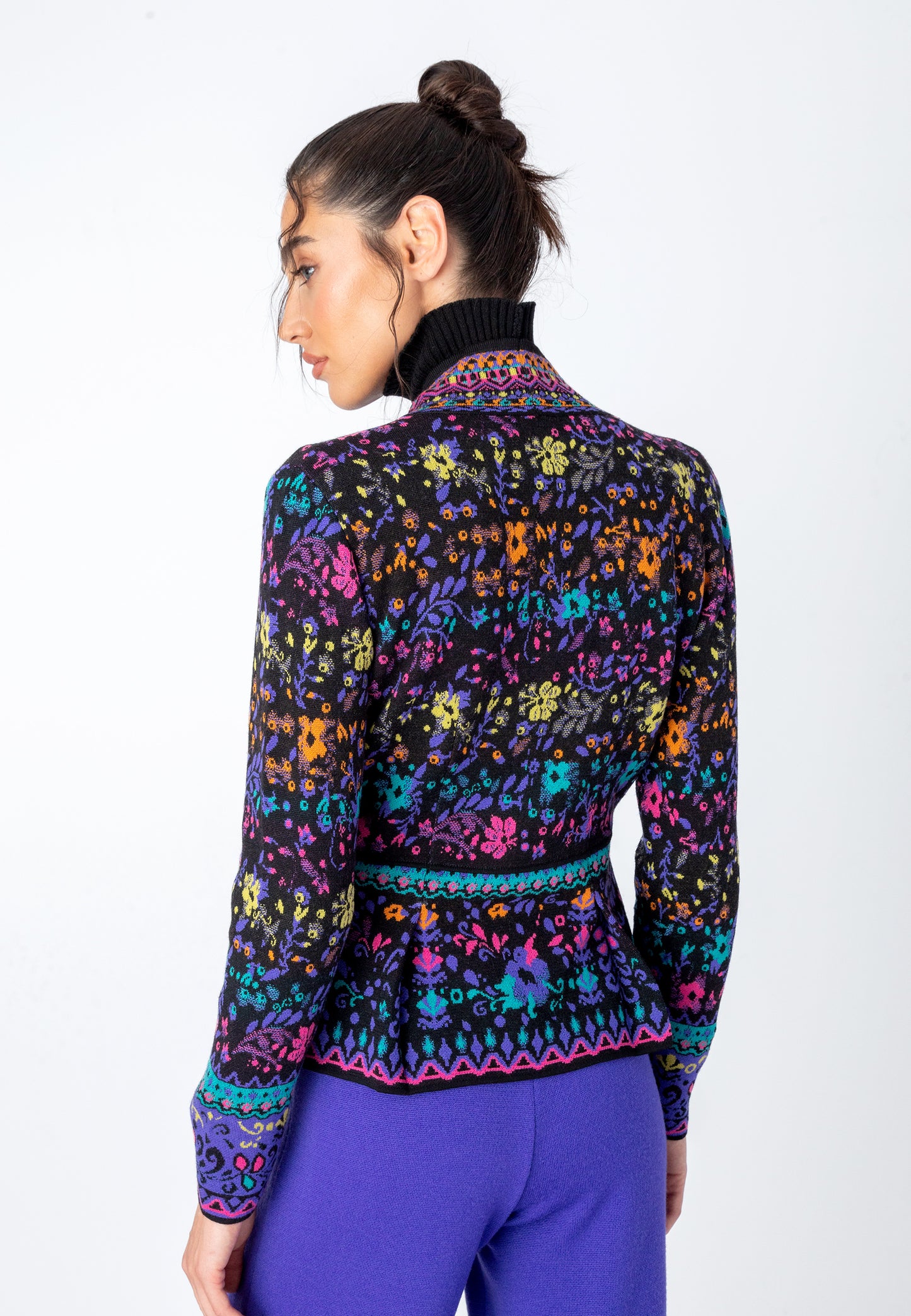 IVKO quality knitwear. Fitted cardigan.