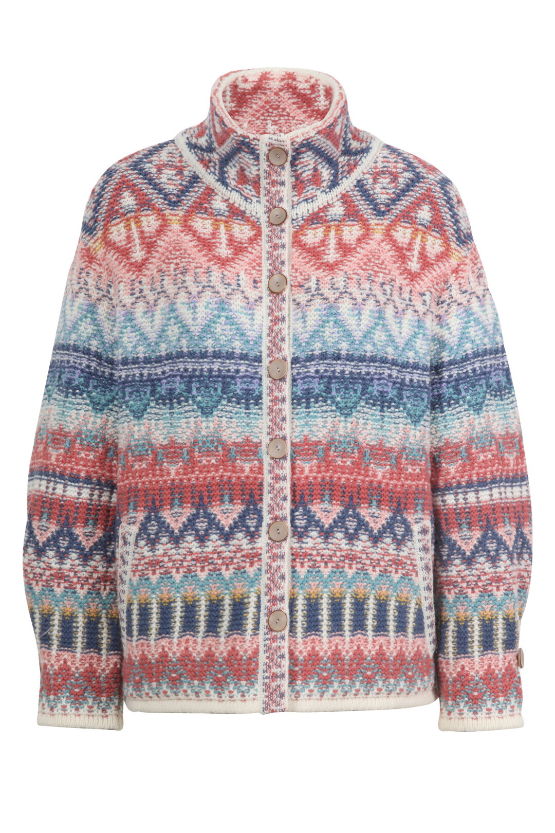 IVKO - Roll Neck Jacquard Jacket - Dandy Off White