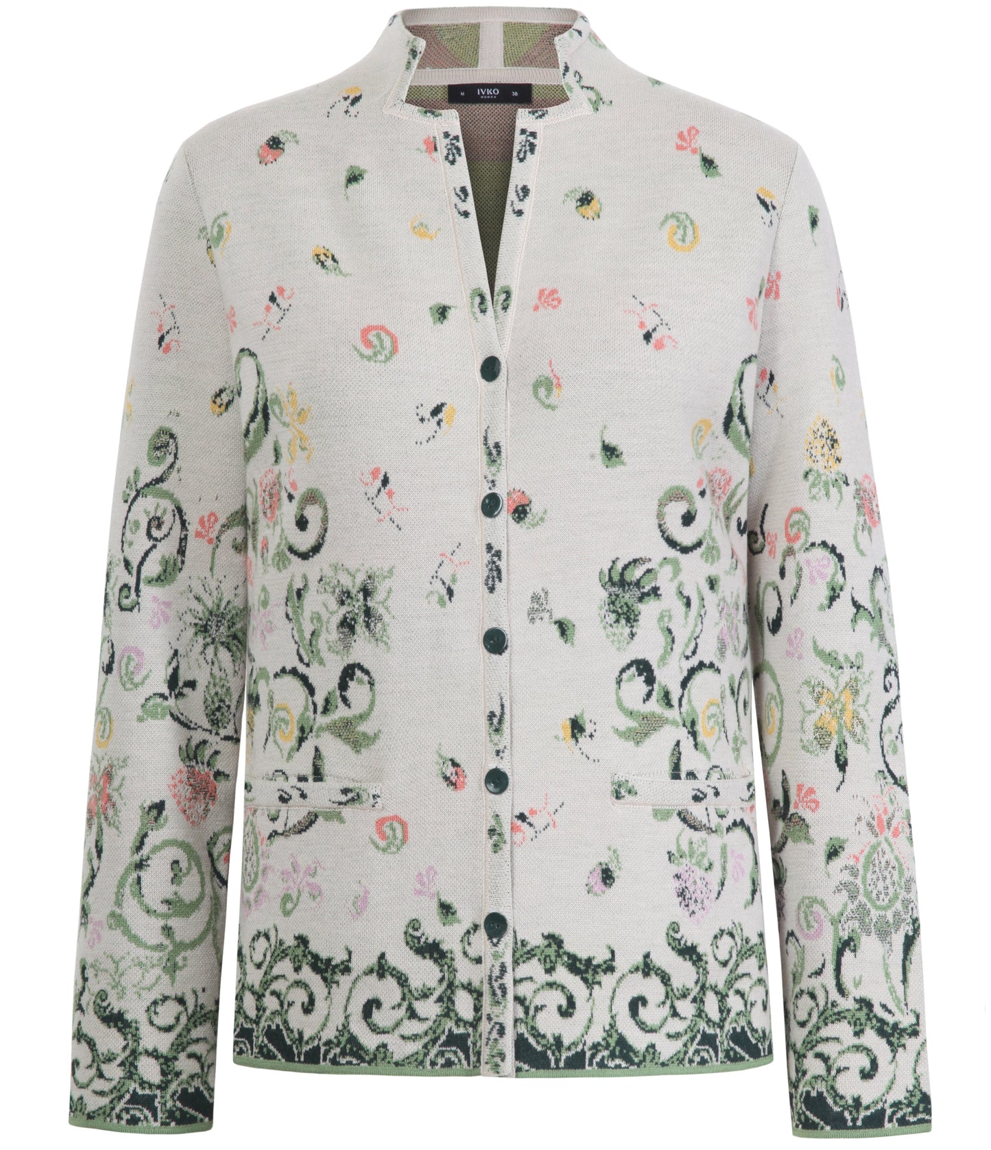 Jacquard Jacket Illumination in White from Ivko woman