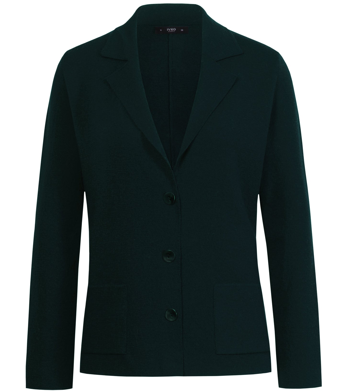 Knitted Jacket in dark green from Ivko Woman