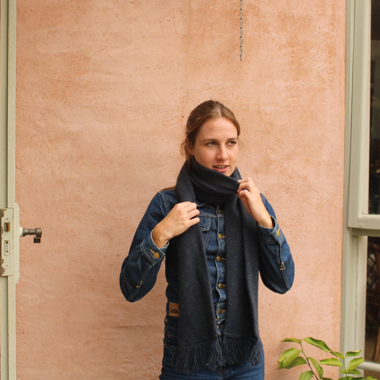 Lothlorian possum scarf in denim