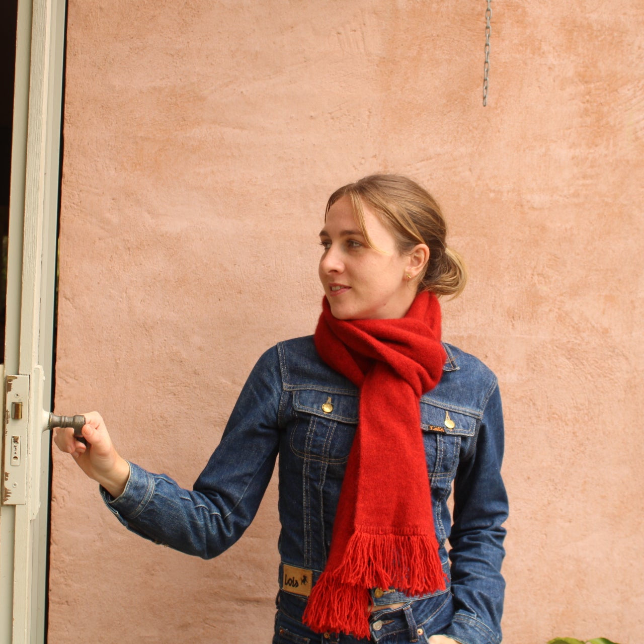 Lothlorian possum scarf in pumpkin
