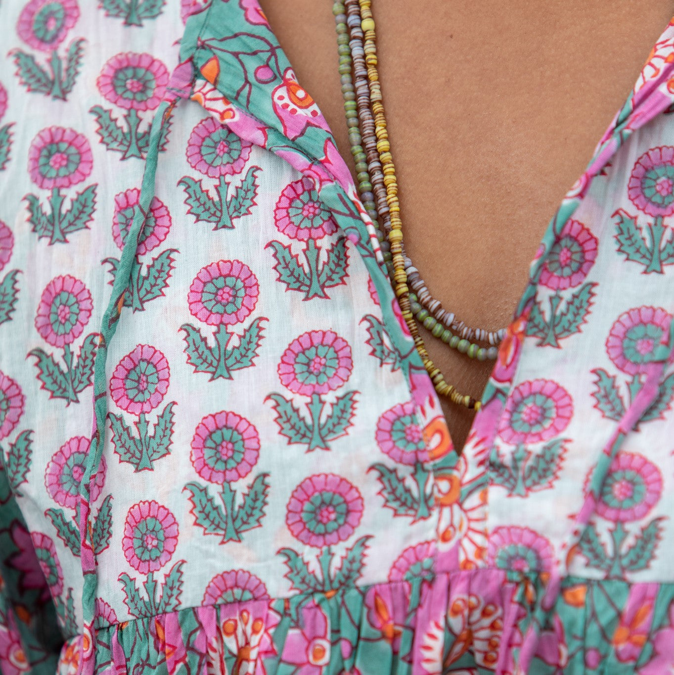 Block Print Top from mandalay Designs.