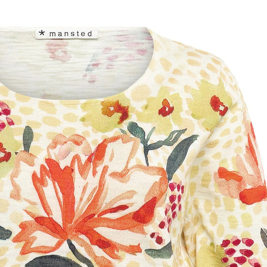 Mansted floral top in yellow