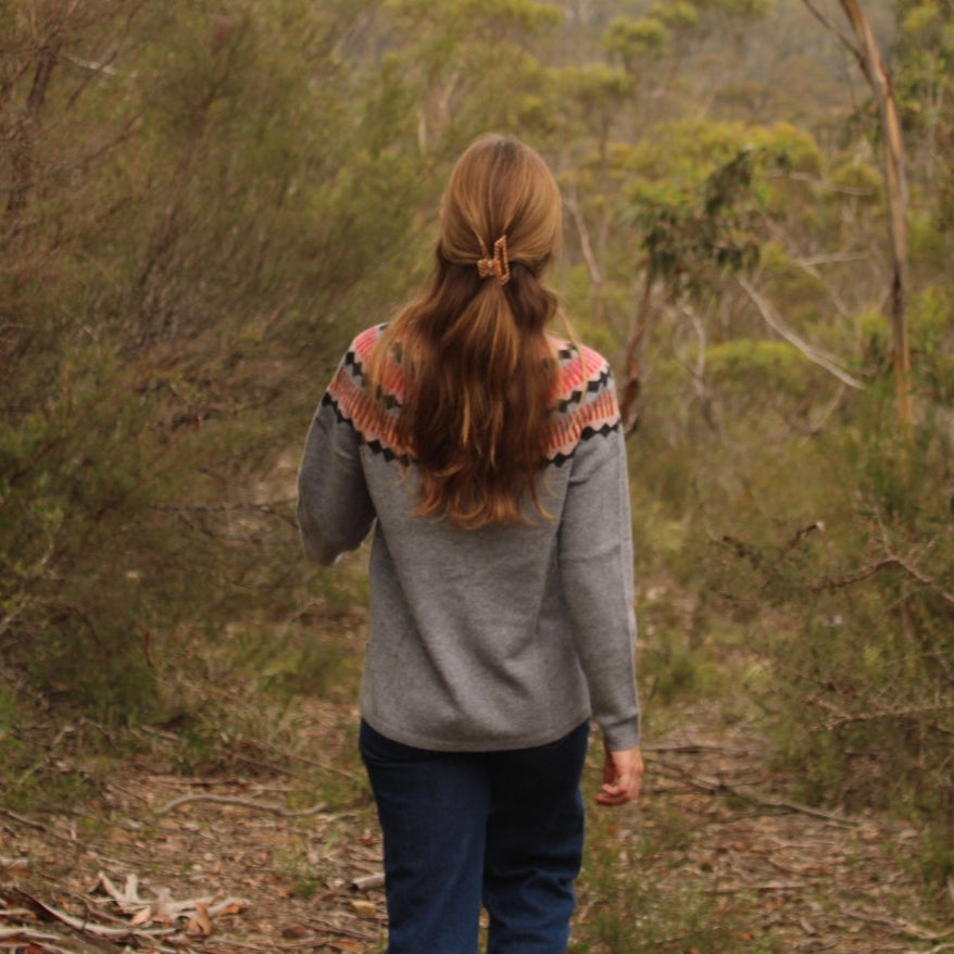 Mansted patterned jumper in wool.