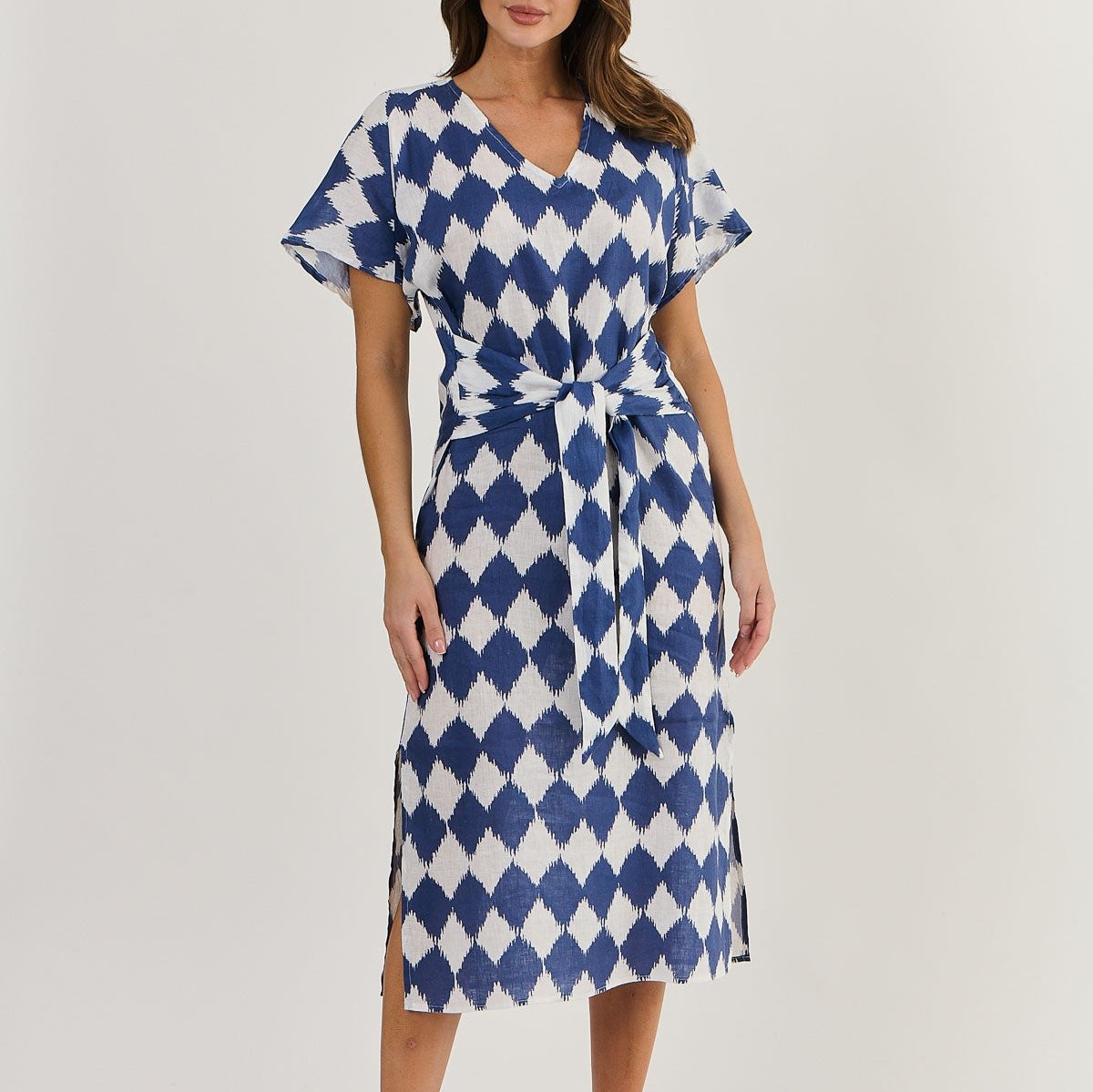 Naturals by &J dress GA522 harlequin.