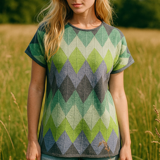 NOK by Charlotte Mansted Du Du Top in Blue and green.