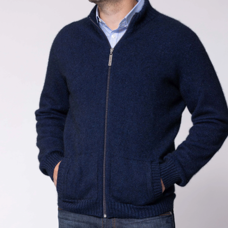 Noble Wilde's Possum Bristol Jacket in Maritime navy for men