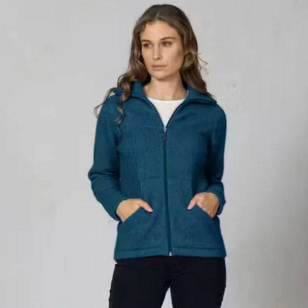 Possum and merino knitwear. Noble Wilde Market day jacket