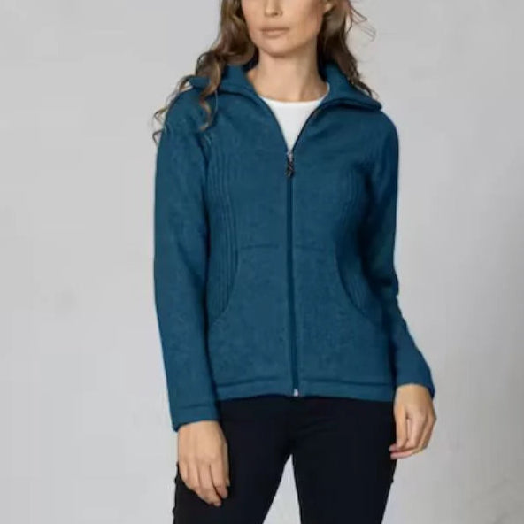 Possum and merino knitwear. Noble Wilde Market day jacket